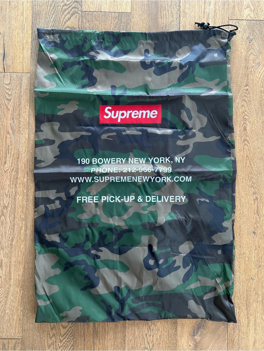 Supreme Drawstring Laundry Bag Camo FW25 Brand New 100% Authentic - Picture 2 of 4